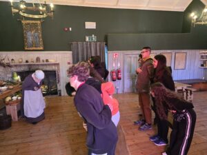 International Students learning to do Irish dancing