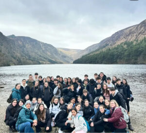 International students in Language Academy Ireland in a field trip in Wicklow